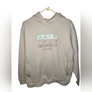 Anta Sports Beige Commuter Sweatshirt Hoodie Size XL